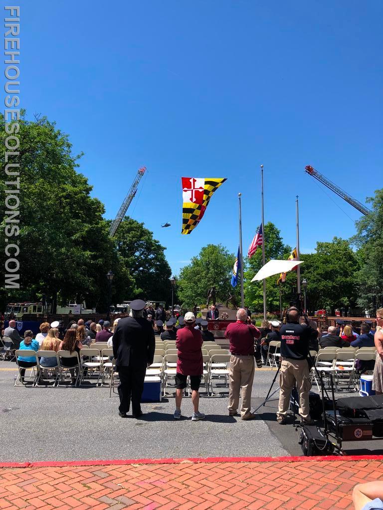 2022 MD Fire Rescue Memorial Service.  Our own Lt. Bob Jones was added to the wall.  (June 5, 2022)