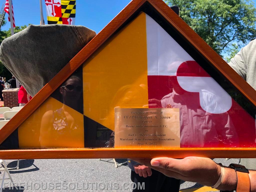 2022 MD Fire Rescue Memorial Service.  Our own Lt. Bob Jones was added to the wall.  (June 5, 2022)