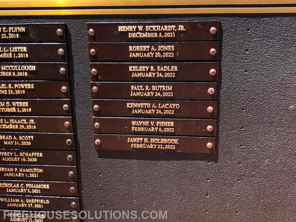 2022 MD Fire Rescue Memorial Service.  Our own Lt. Bob Jones was added to the wall.  (June 5, 2022)