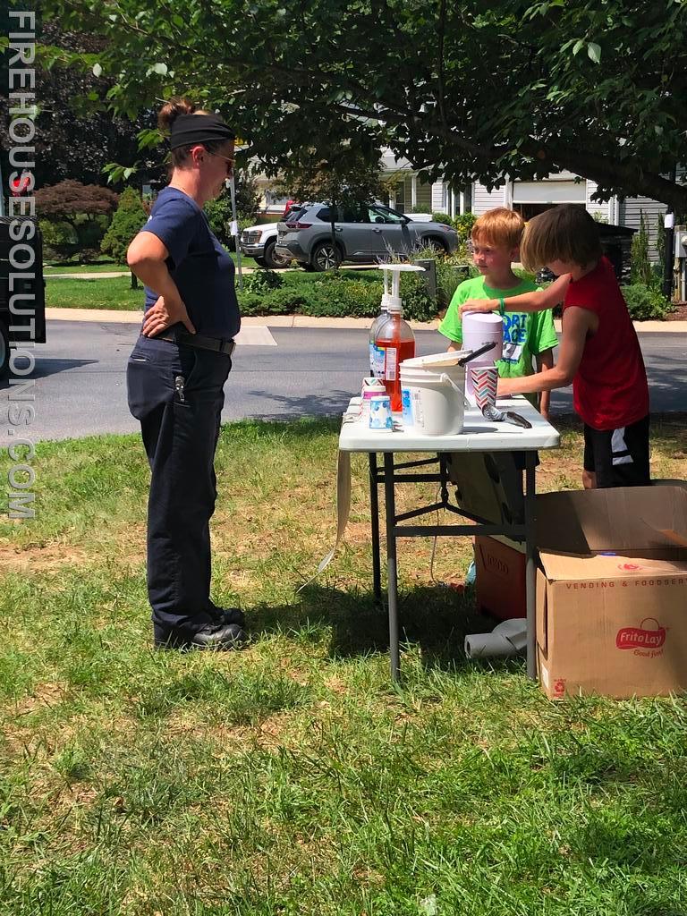A shift visiting a local snowball stand in Bay Hills