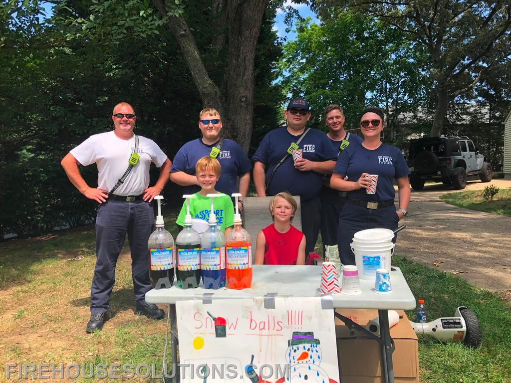 A shift visiting a local snowball stand in Bay Hills