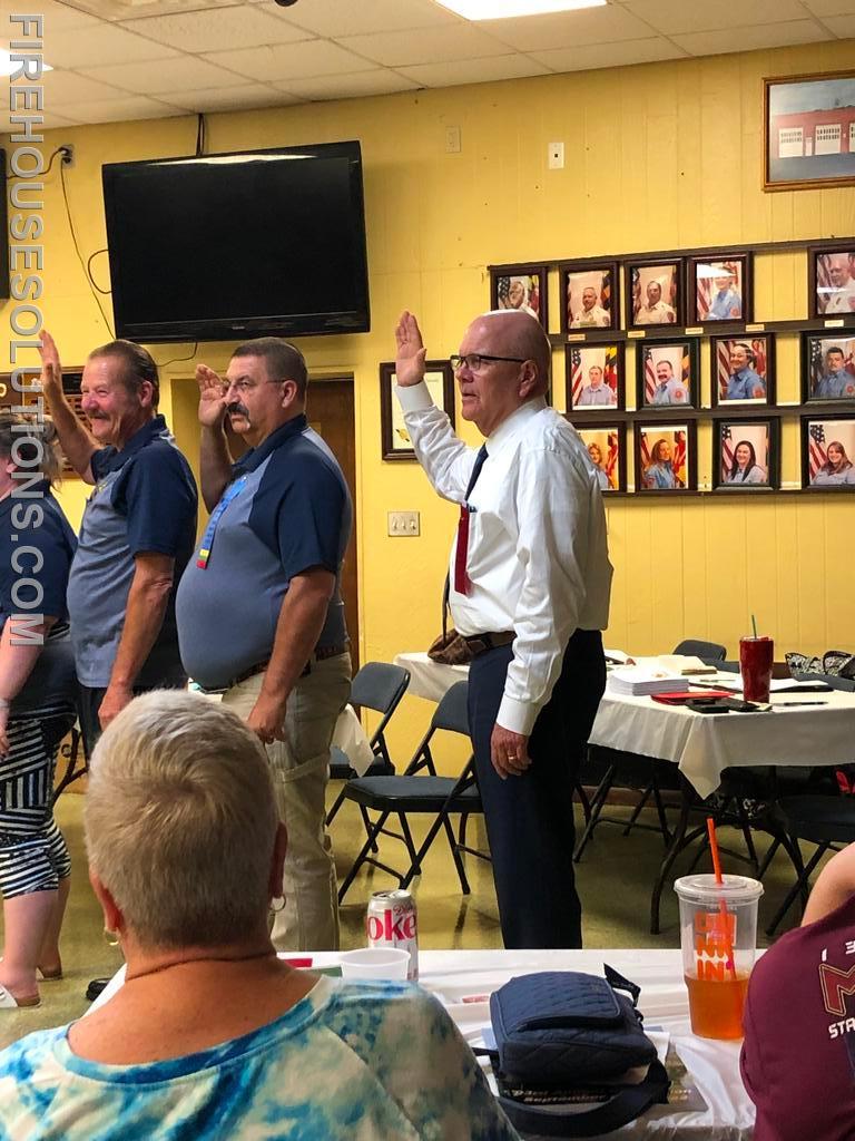 Our own Ron Block taking the oath as a Trustee for the Anne Arundel County Volunteer Firefighters Association. (Sept 9, 2022)